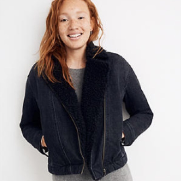 Madewell Jackets & Blazers - Madewell black Sherpa jacket
